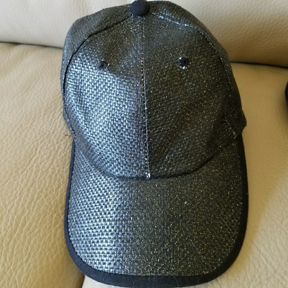 Black and gold sparkle hat